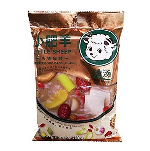 Little Sheep Hot Pot Soup Base (Plain), 130-Grams (Pack of 5) - Mighty Depot