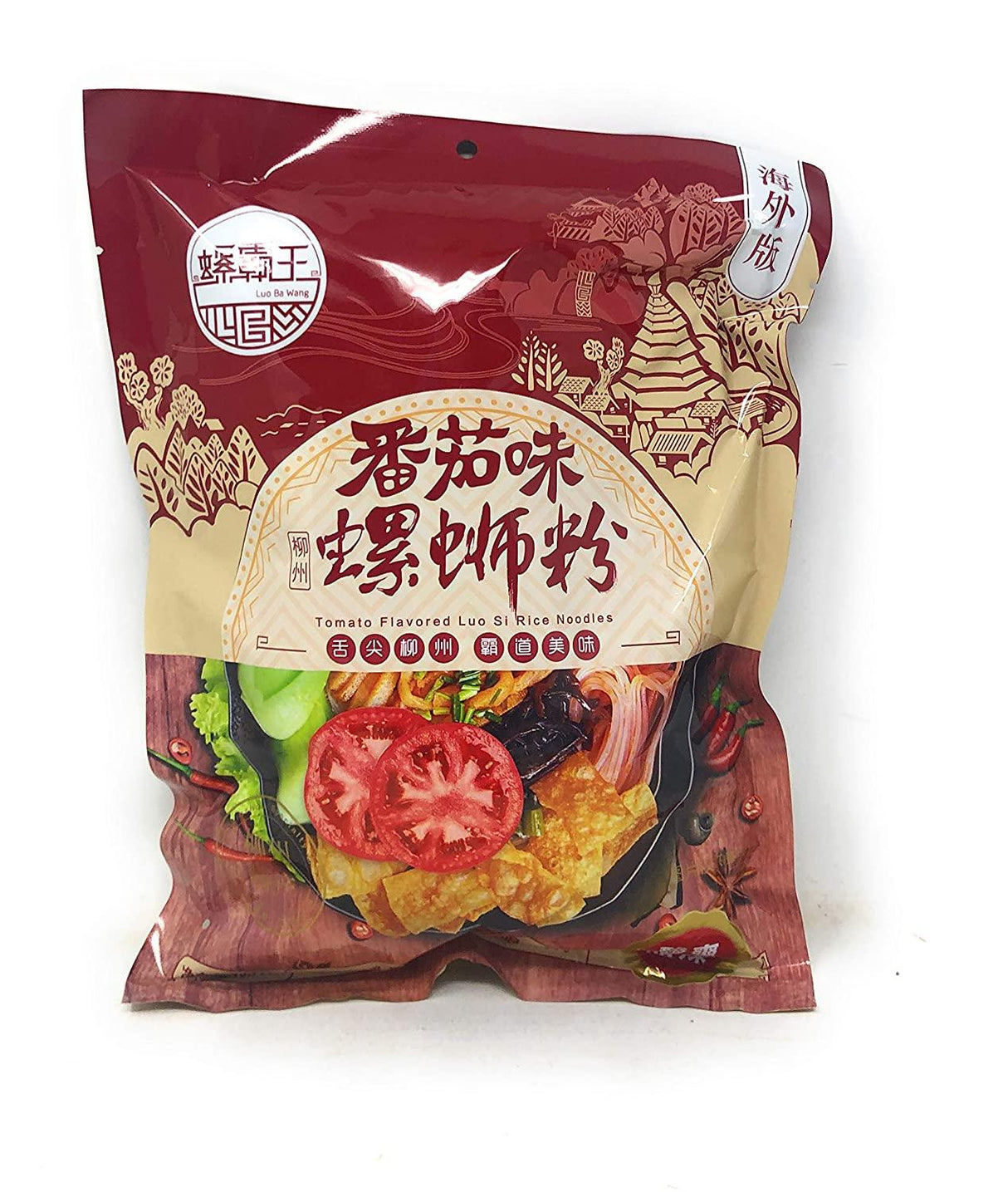 Luo Ba Wang Tomato Flavored Luo Si Rice Noodles 10.76oz (306g), 1 Pack - Mighty Depot