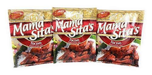 Mama Sita's Marinating Mix - Tocino - 3 X 2.6 Oz. / 75 G - Product of the Philippines - Mighty Depot