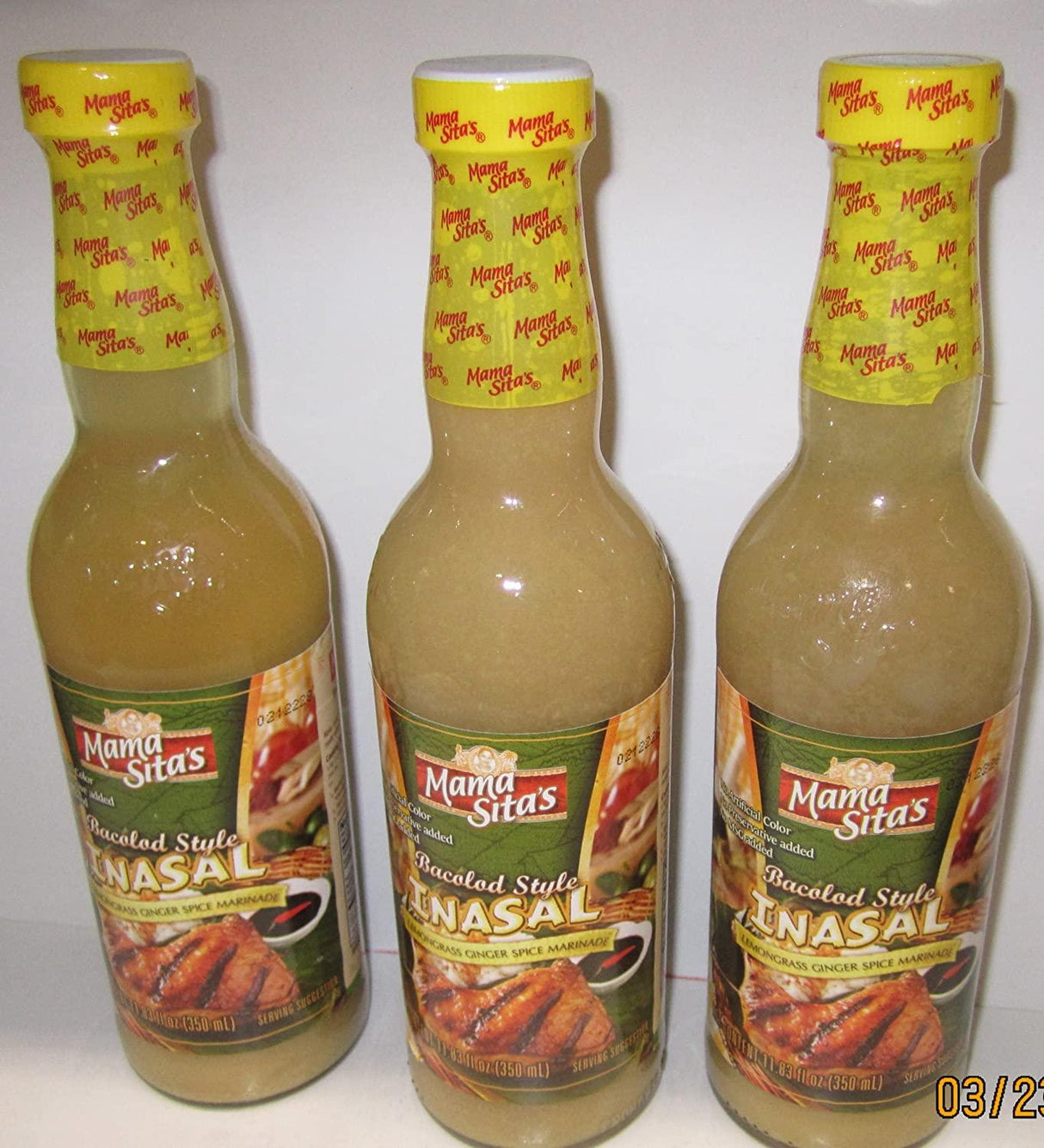 Mama Sita's Bacolod Style Inasal Marinade Pack of Three 350 Ml Per Bottle - Mighty Depot