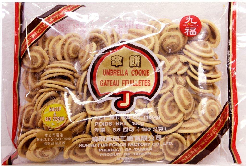 Nice Choice Cho fu crispy Umbrella cookie 5.6oz x 3pack - Mighty Depot