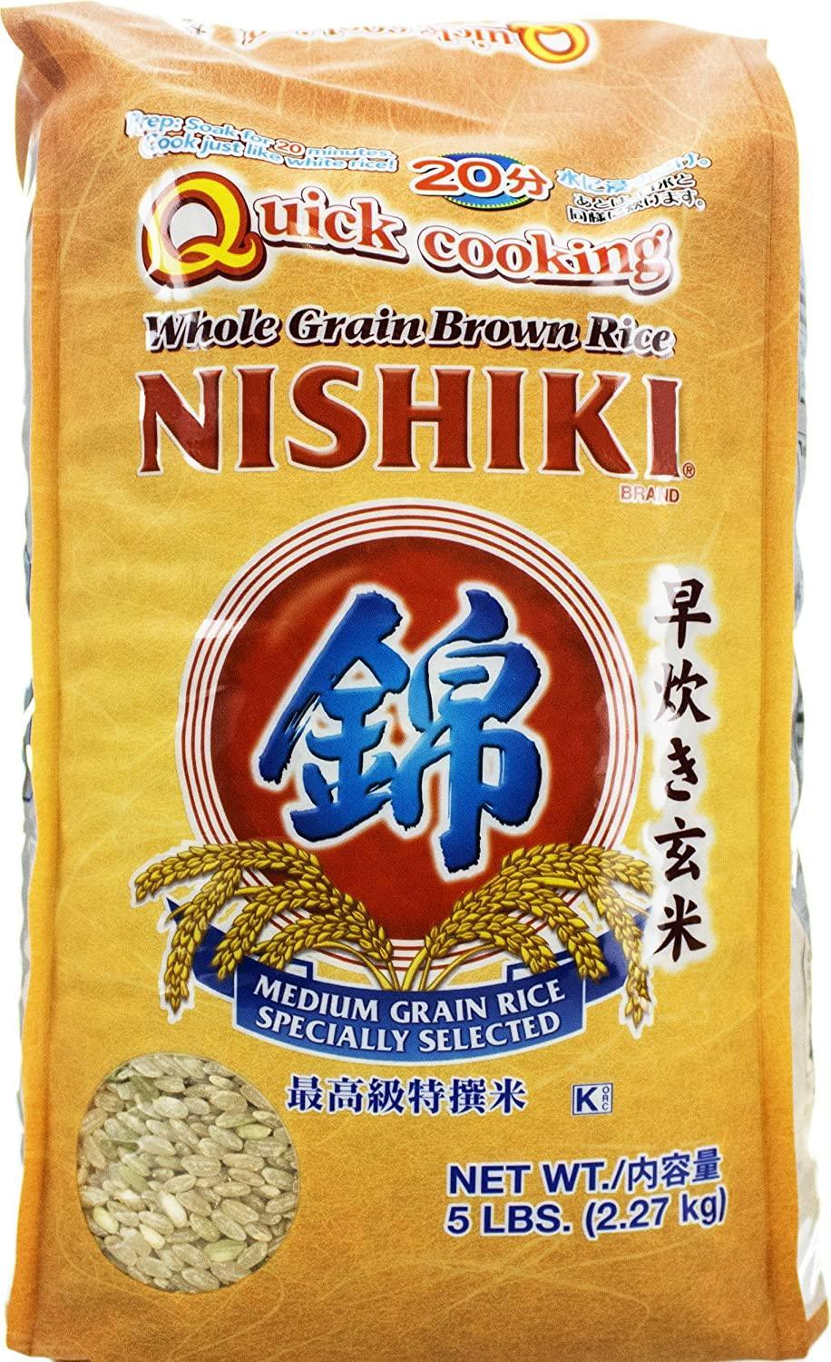 Nishiki Brown Rice Quick Cooking, 5-pounds - Mighty Depot