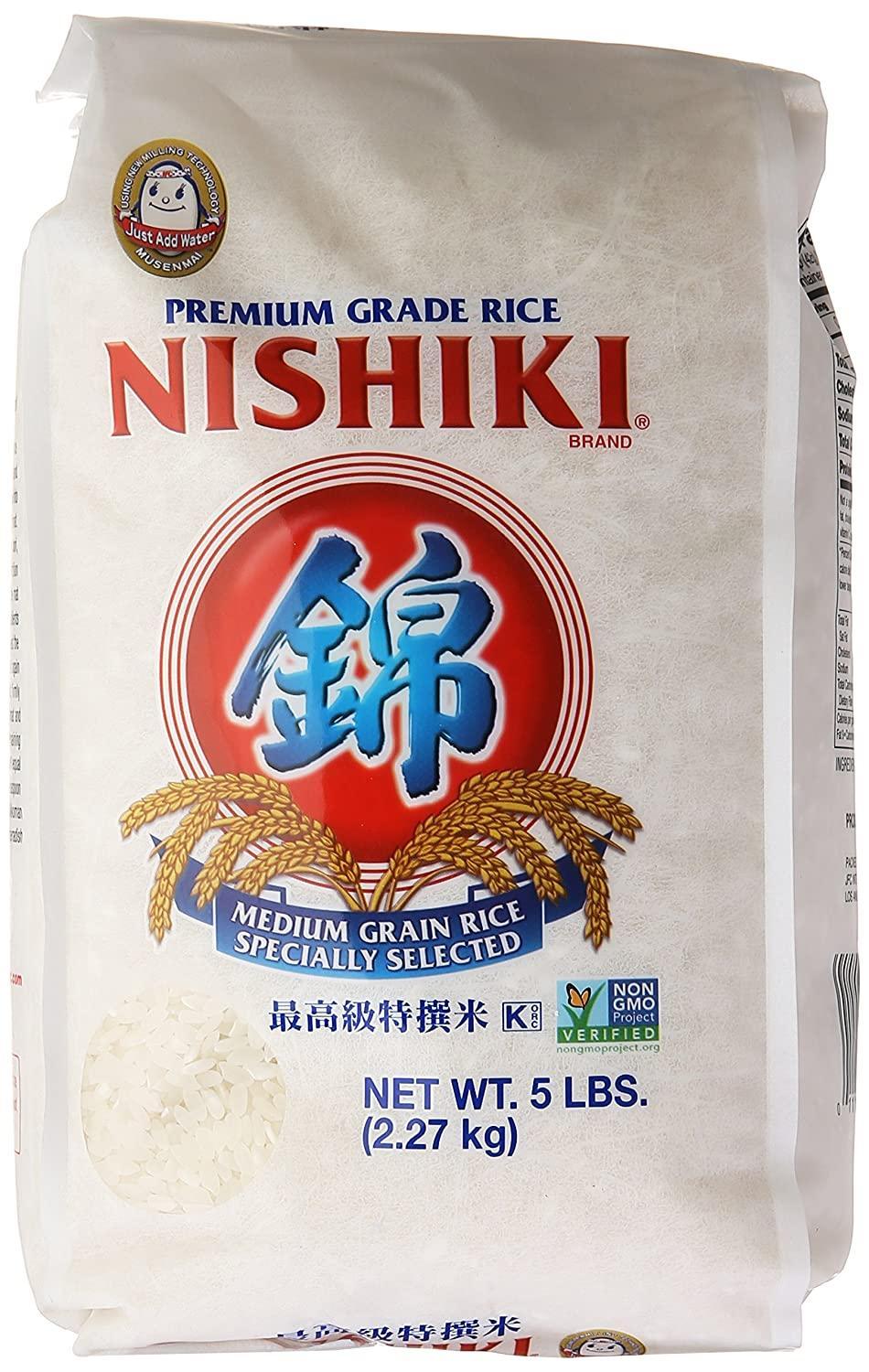 Nishiki Medium Grain Rice, 80 Ounce - Mighty Depot