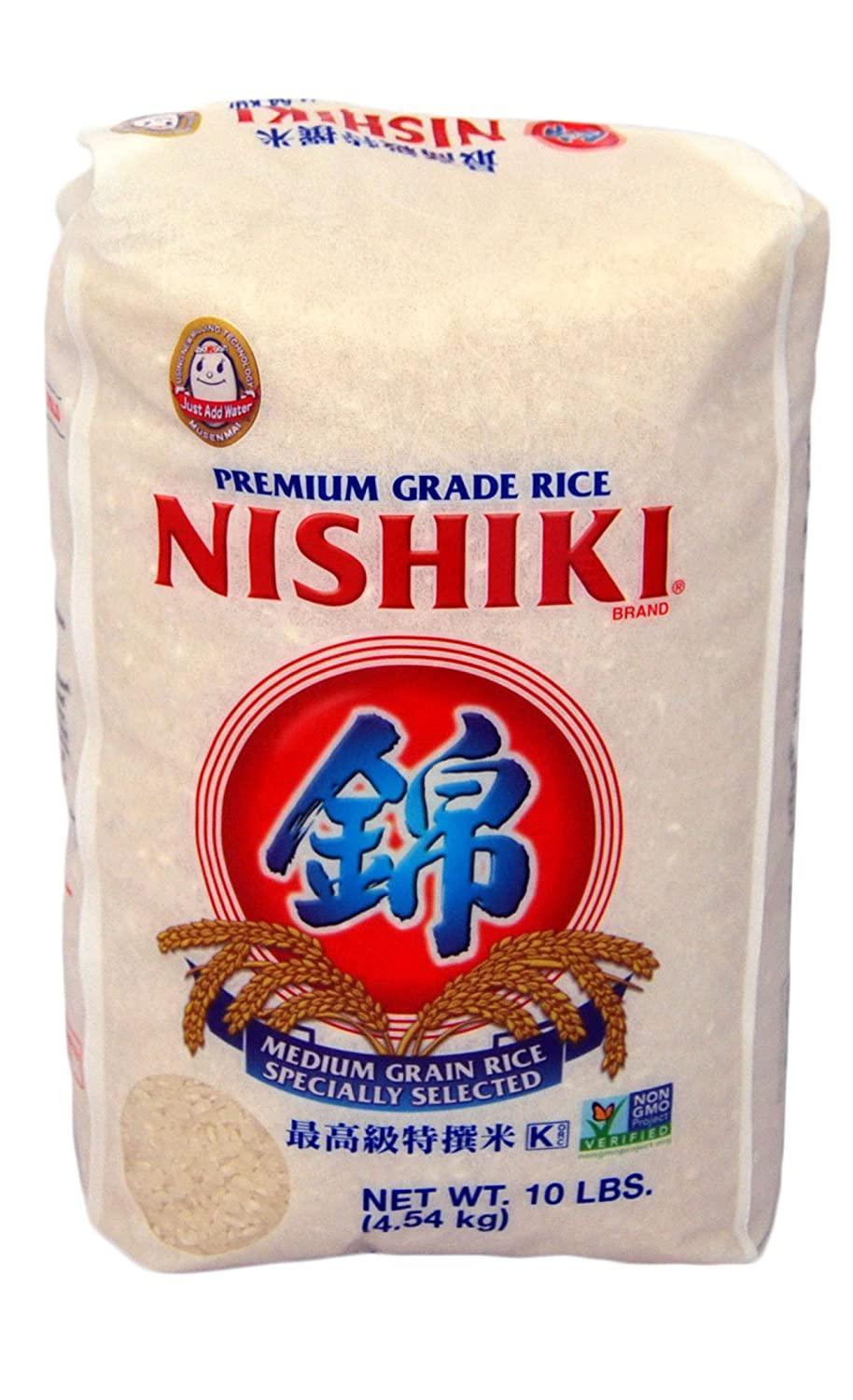 Nishiki Premium Sushi Rice, 10lbs - Mighty Depot