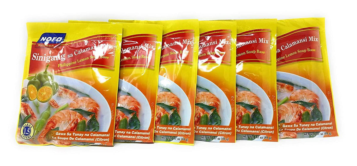 Nora Kitchen Sinigang sa Calamansi Mix - Philippine Lemon Soup Base - 6 pack - Mighty Depot