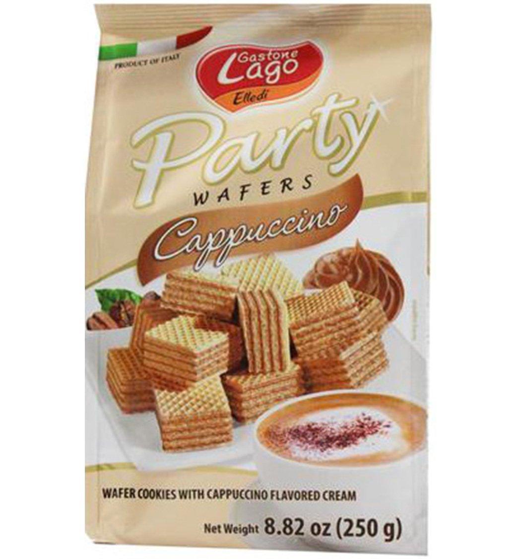 Gaston Lago Party Wafers Cappuccino - 8.8oz (Pack of 1) - Mighty Depot