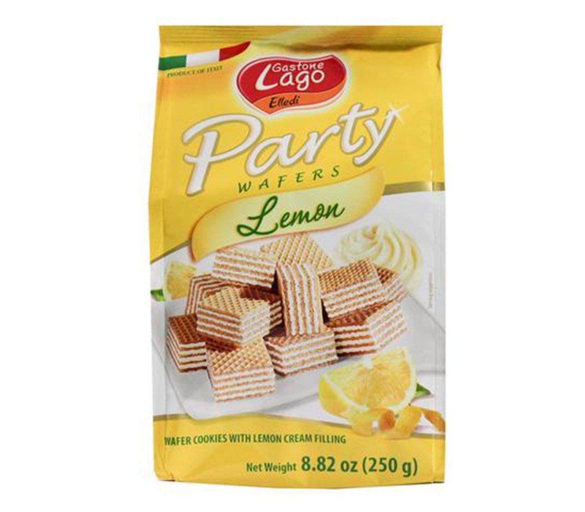 Party Wafers With Lemon Cream Filling 8.82 oz, 250g - Mighty Depot