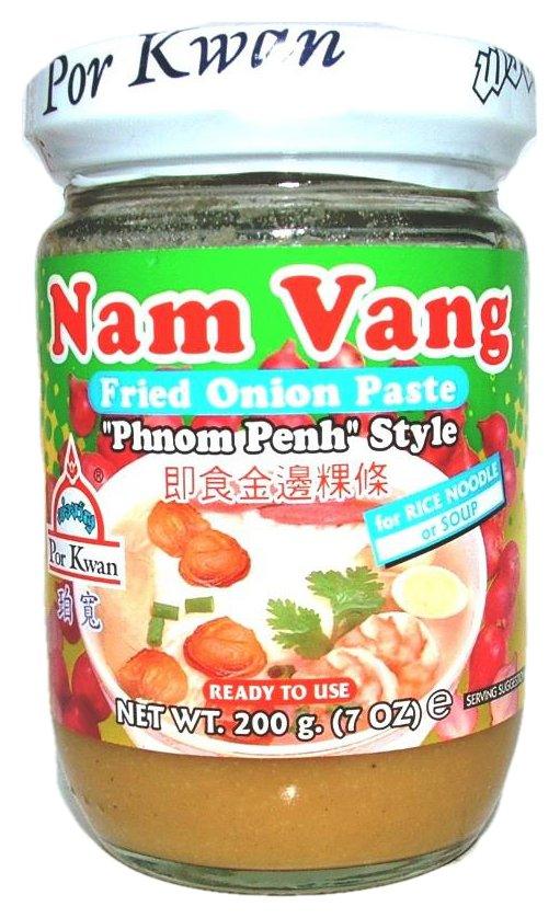 Por Kwan - Nam Vang Fried Onion Paste (Phnom Pehn Style), 7 Ounces, (1 Jar) - Mighty Depot
