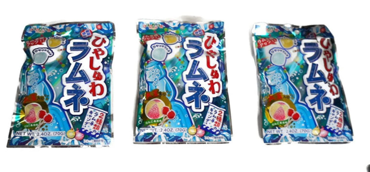 Senjaku Cool Soda Candy Ramune Flavored Candy (3-Pack) - Mighty Depot