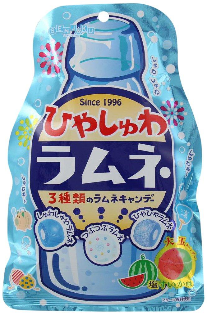 Senjaku Hiyashuwa Japan Fizzy Ramune Soda Candy 6 pack, 75 g - Mighty Depot
