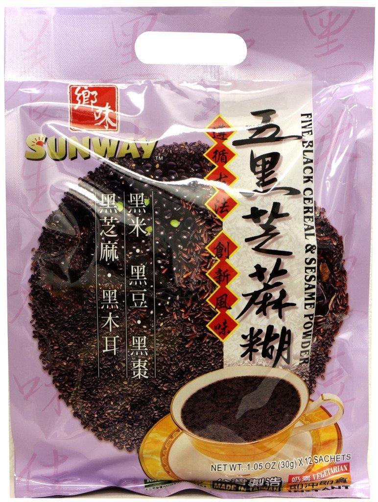 Sunway Five Black Cereal & Sesame Powder 12.6oz x 2pack - Mighty Depot