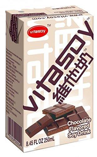 Vitasoy Soy Milk Drink, Chocolate Flavor, 8.45oz (Pack of 24) - Mighty Depot