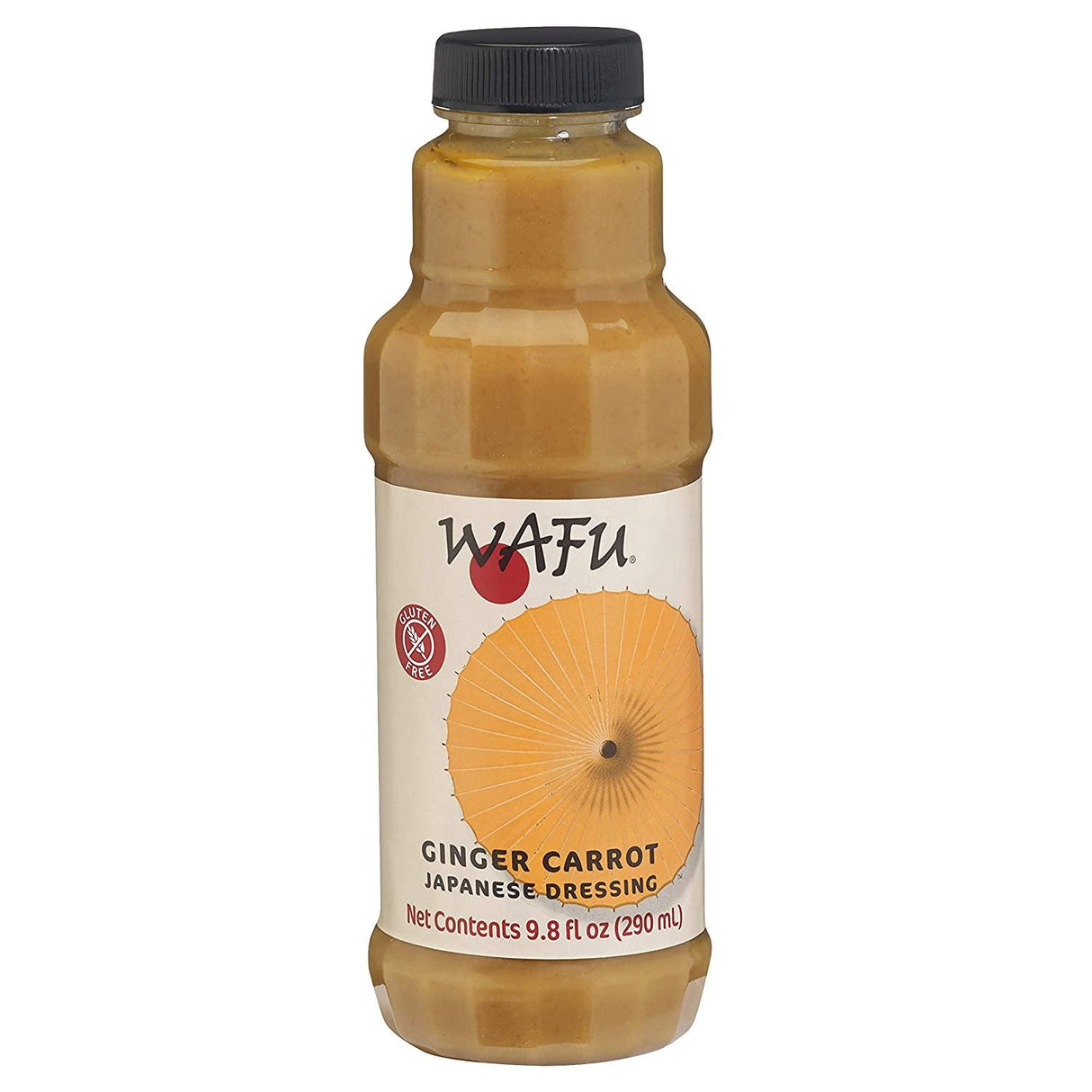 Wafu Japanese Style Vinaigrette Salad Dressing - Ginger Carrot, 9.8oz (1 bottle) - Mighty Depot