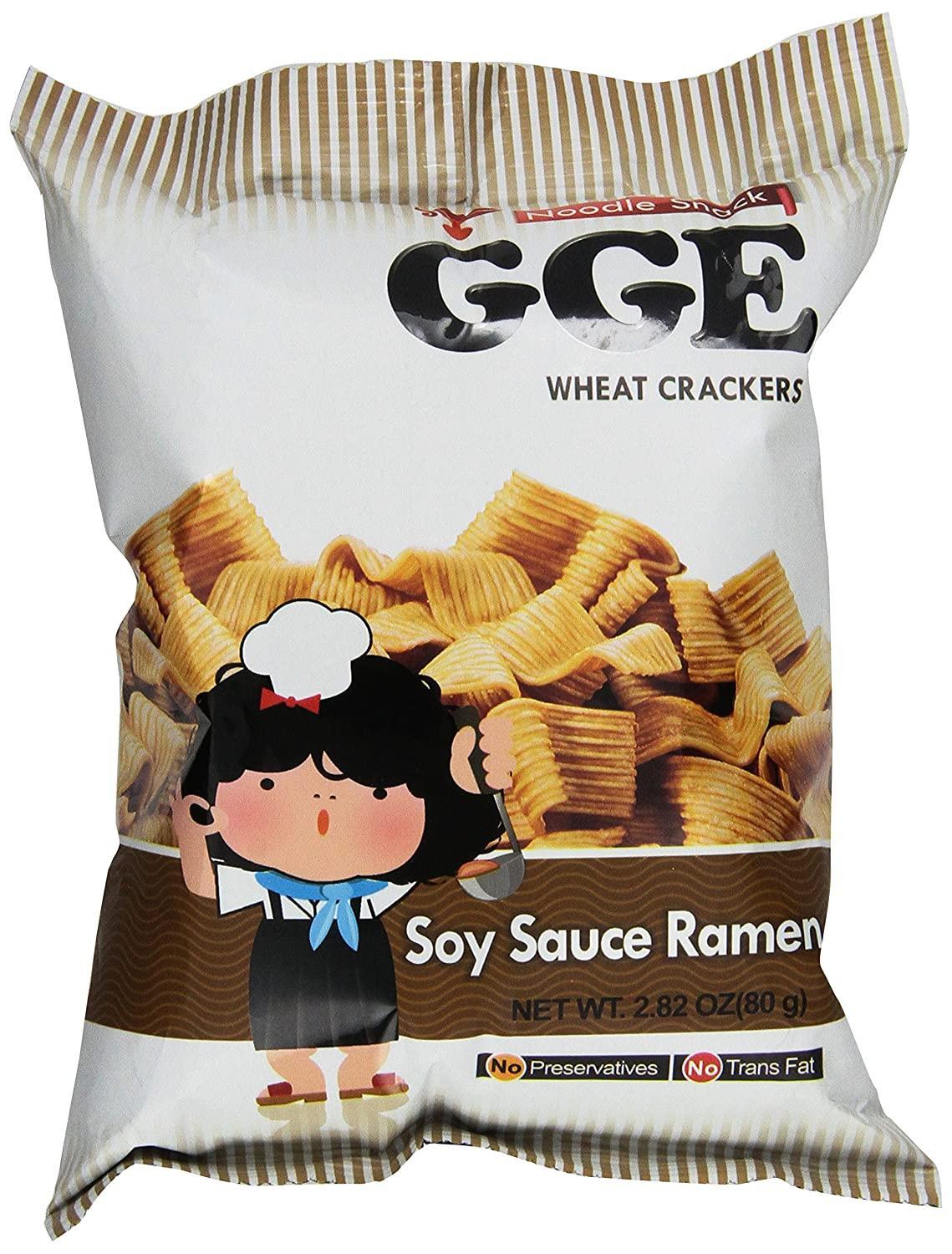 Wei Lih GGE Wheat Crackers Soy Sauce Ramen, 2.82 Oz (Pack of 5) - Mighty Depot