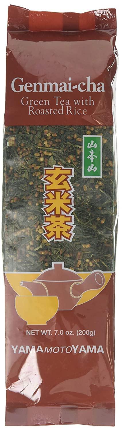 Yamamotoyama Genmai-Cha Green Tea with Roasted Rice, 200 Grams, Pack of 1 - Mighty Depot