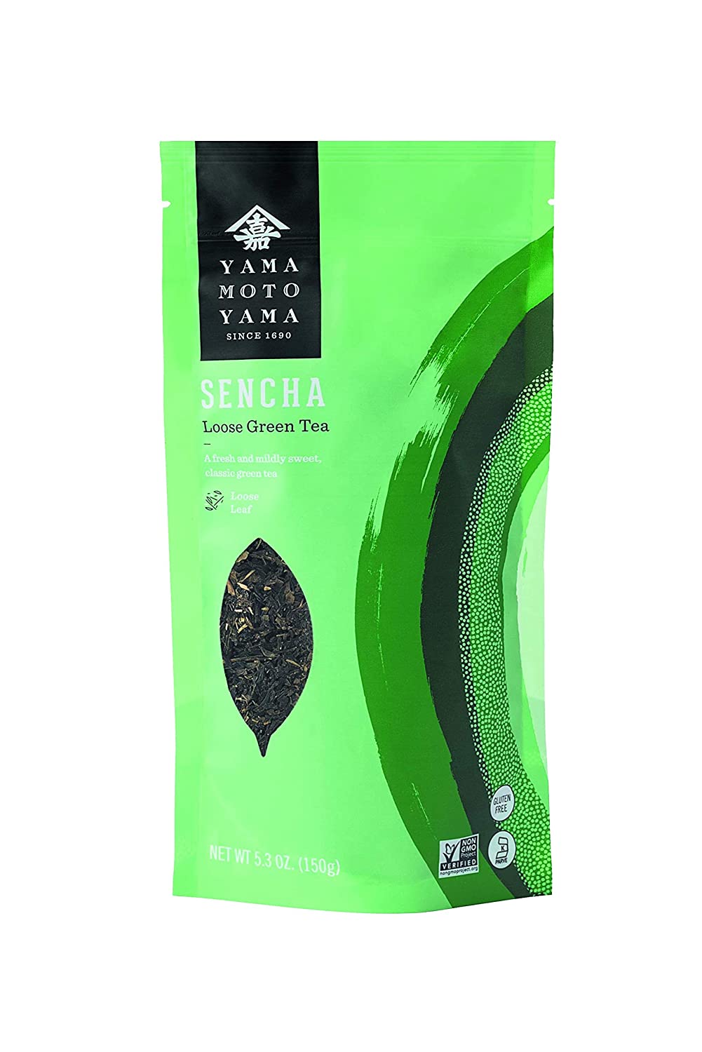 Yamamotoyama Loose Sencha Green Tea, 5.3 -Ounce Bags (Pack of 12) - Mighty Depot