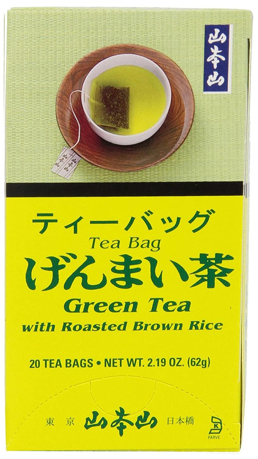 Yamamotoyama Premium Roasted Brown Rice Tea Genmai Cha, 2.19-Ounce Boxes (Pack of 6) - Mighty Depot