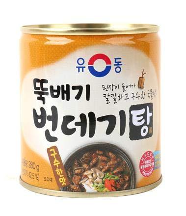 Yoo Dong Korean Silkworm Pupa soup 280g, 유동 뚝배기 번데기 탕 구수한 맛 - Mighty Depot
