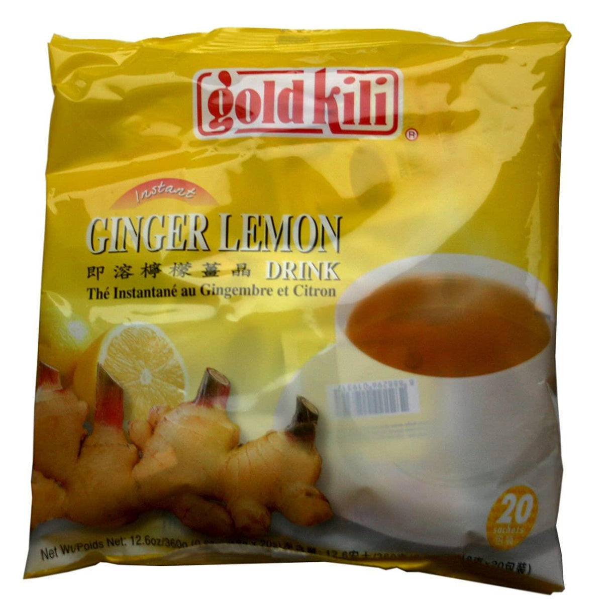 gold kili the instantane au gingembre et citron (instant ginger lemon drink) - 12.7oz - Mighty Depot