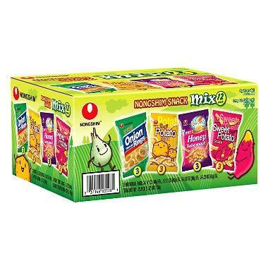 korean snacks - Nongshim Snack Mix 12 - Mighty Depot