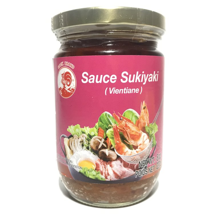 Cock Brand - Sauce Sukiyaki (Vientiane), 8 Ounces, (Pack of 1 Jar) - Mighty Depot