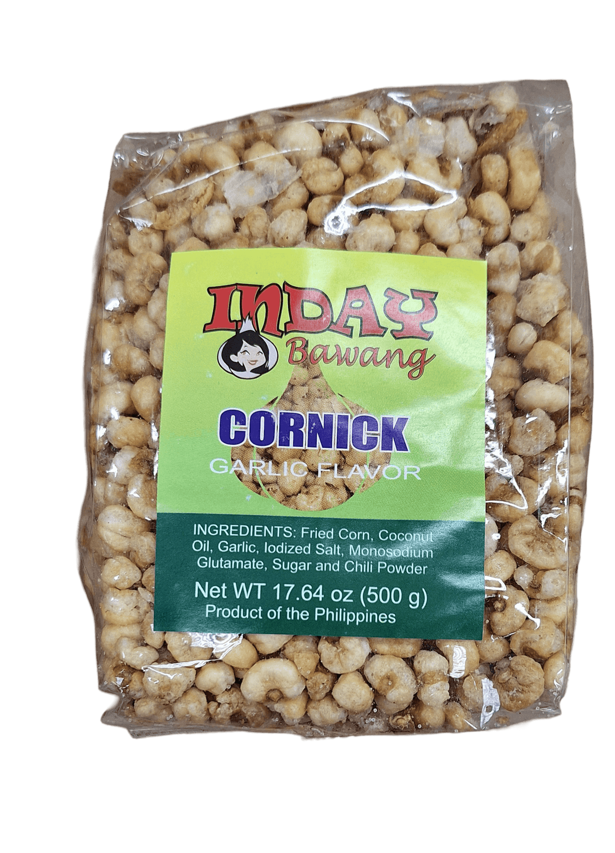 Inday Bawang Cornick Garlic Flavor, Filipino Crunchy Corn Nut Snack, 17 ...