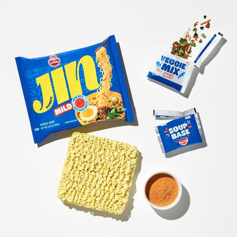 Ottogi Jin Ramen (오뚜기 진라면) (Mild, 18 Packs)