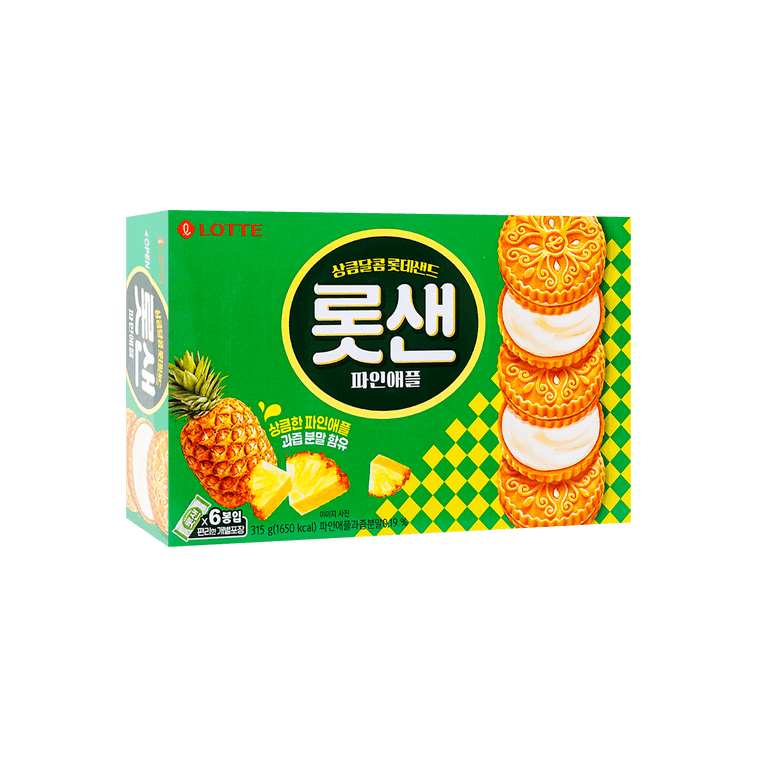 Lotte Lotsan Pineapple Flavor, 11.11 Ounces, 1 Box