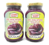 Lutong Bahay Ube Macapuno Purple Yam with Coconut Sport, 12 Ounces, 2 Jars - Mighty Depot