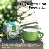 SUGIMOTO TEA | Japanese Organic Matcha Latte Blend Mix 4.23 oz (120 g) Sweetened Green Tea Matcha Latte Powder