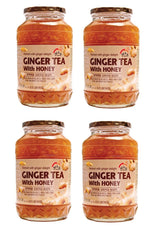 Haio Ginger Tea With Honey Refresh With Korean Herbal Tea Ginger Delight - Product of Korea - 4 jars - Mighty Depot