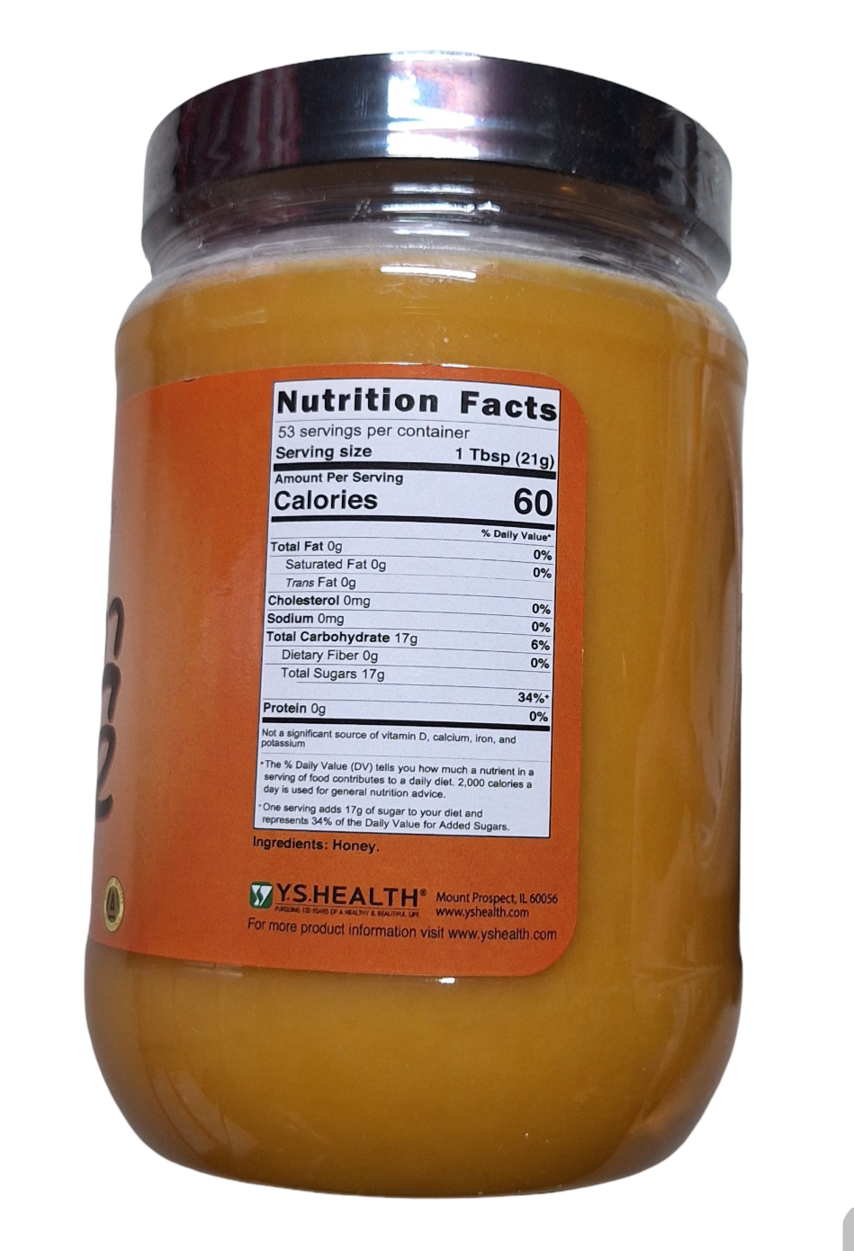 Hibee Desert Honey Nutritional facts