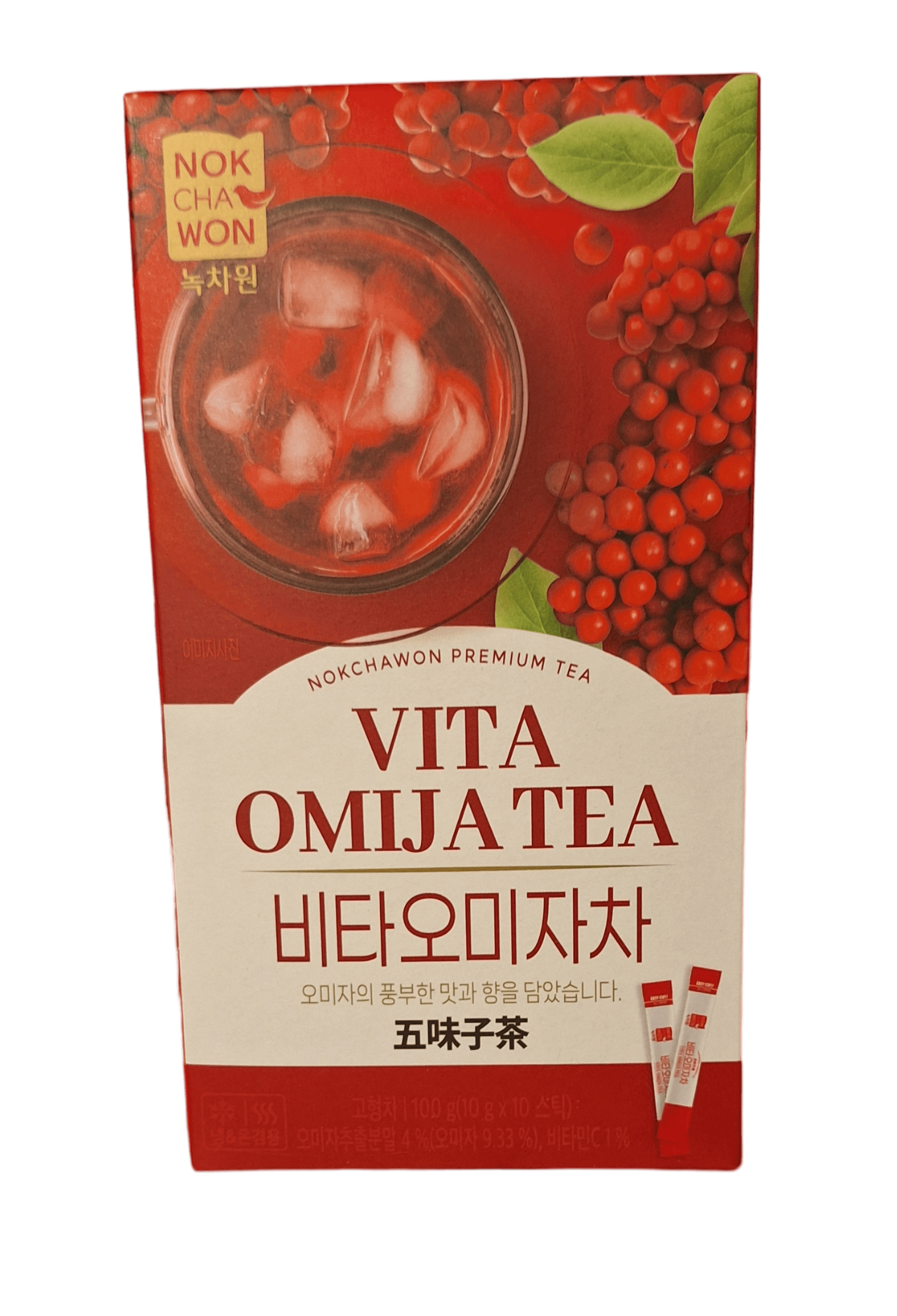 Nokchawon Omija ( Schizandra Fruit, Magnolia Berry Tea, 10 Pouches, 1 Box