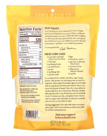 Bob's Red Mill Gluten Free Corn Flour - 24 oz - 2 pk
