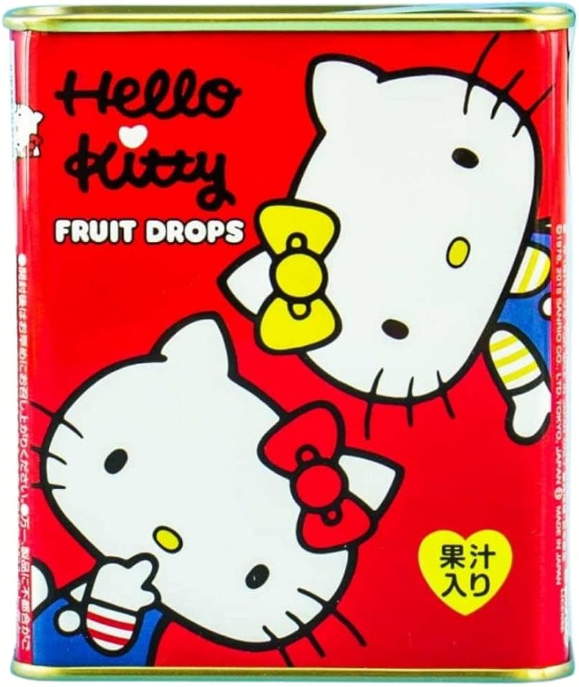 Hello Kitty Fruit Drops Candy (Made in Japan) (pack of 1)