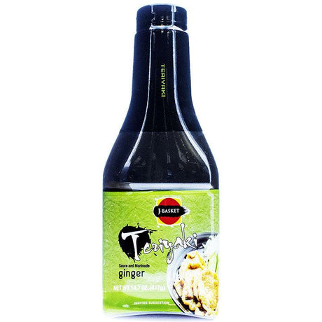 J-Basket Teriyaki Marinade & Sauce - Ginger, 15.6-Ounce ( 1 bottle) - Mighty Depot