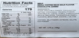 Meiji coffee beat nutritional facts label