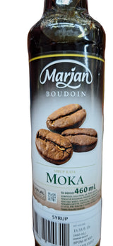 Marjan Boudoin Moka Syrup (Sirup Rasa Moka) 15.5 fl oz, 1 bottle