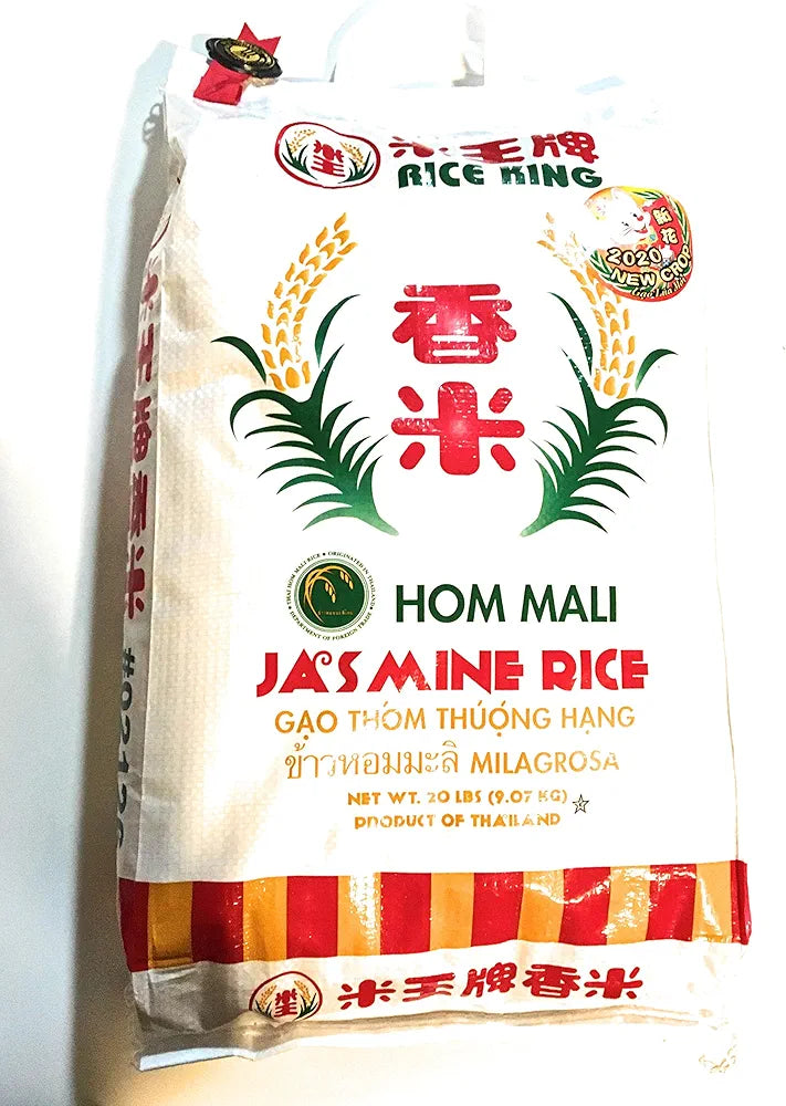 Rice King Hom Mali Jasmine Rice 20 Lbs 米王牌香米