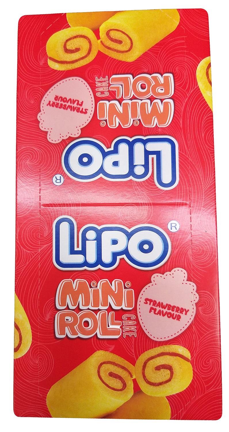 Lipo Mini Roll Cake (Strawberry Flavor), 10.1 Ounces, (Pack of 1) - Mighty Depot