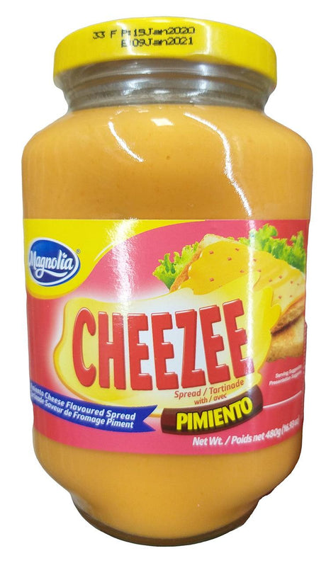 Magnolia Cheezee Spread (Pimiento), 16.9 Ounces, (Pack of 1 Jar) - Mighty Depot