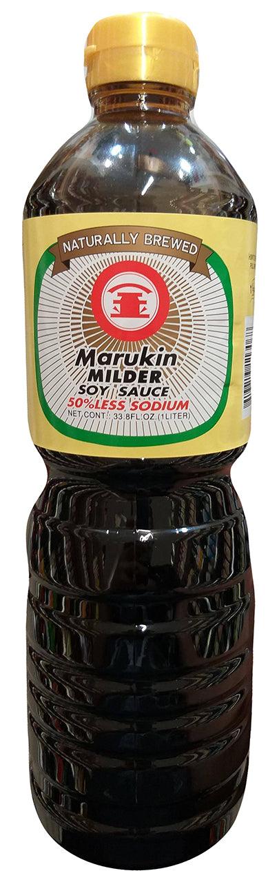 Marukin Milder Soy Sauce, 33.8 Ounces, (Pack of 1 Bottle) - Mighty Depot
