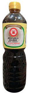 Marukin Milder Soy Sauce, 33.8 Ounces, (Pack of 1 Bottle)