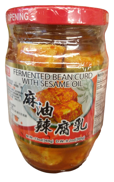 Wei-Chuan Fermented Bean Curd with Sesame Oil, 13 Ounces, (1 Jar)