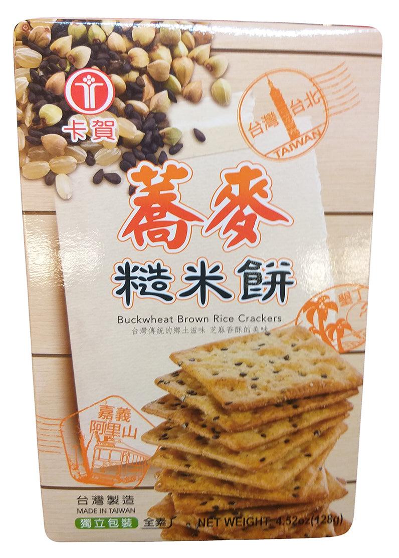 Kaho Buckwheat Brown Rice Crackers, 4.52 Ounces, (Pack of 1) - Mighty Depot