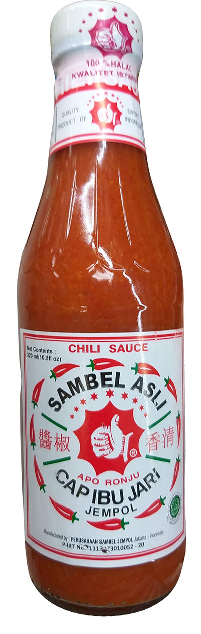 Sambal Asli Cap Ibu Jari Chili Sauce, 20.8 Ounces, 1 Bottle