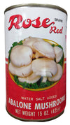 Rose Red Brand Abalone Mushroom, 15 Ounces, (Pack of 1 Can)