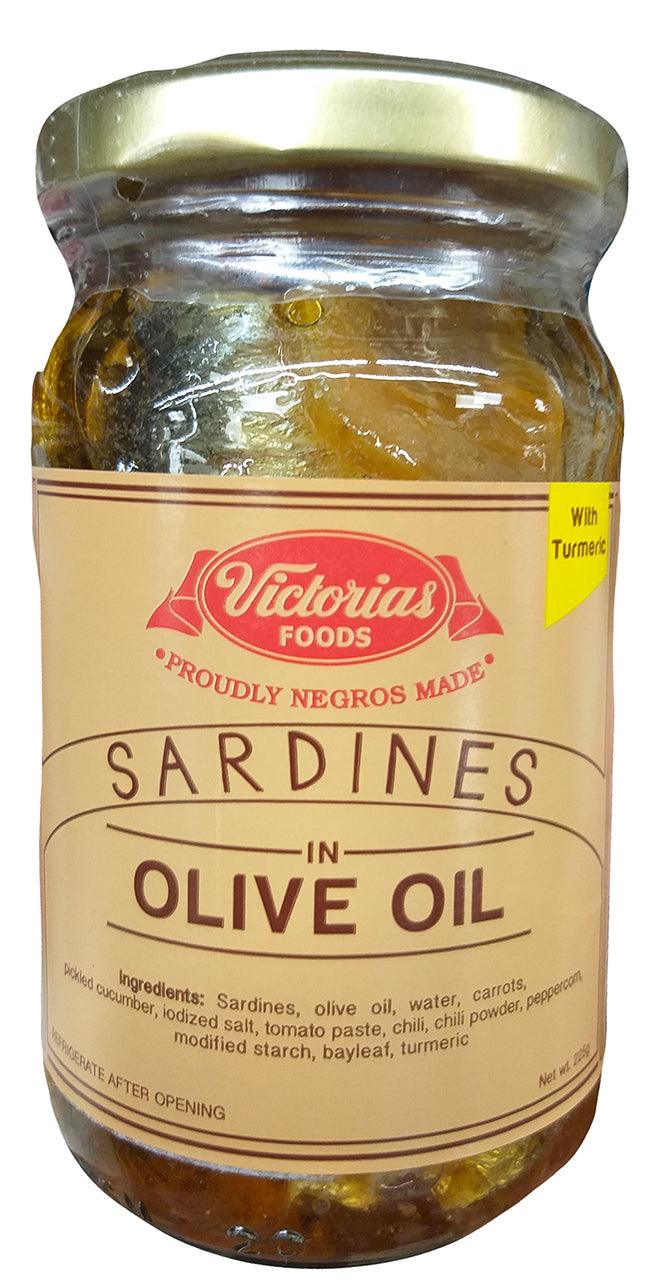 Victorias Foods Sardines in Olive Oil, 7.9 Ounces, 1 Jar - Mighty Depot