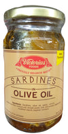 Victorias Foods Sardines in Olive Oil, 7.9 Ounces, (Pack of 1 Jar)