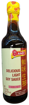Amoy Delicious Light Soy Sauce, 16.9 Ounces, (1 Bottle)